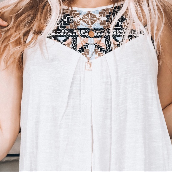 EMBROIDERED TANK TOP - Picture 3 of 4